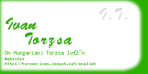 ivan torzsa business card